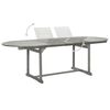 vidaXL Garden Table Grey with a grey wash finish Solid acacia wood