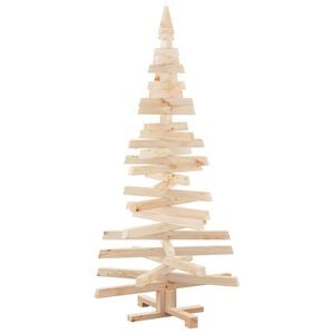 vidaXL Christmas Trees with Stand Natural 59.1" Solid pine wood