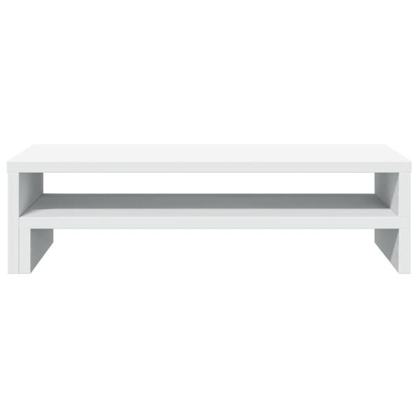 vidaXL Monitor Stand White 21.3x8.7x5.9" Engineered Wood