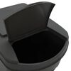 vidaXL Stackable Garbage Bin Boxes 4 pcs Grey 26.4 gal Polypropylene