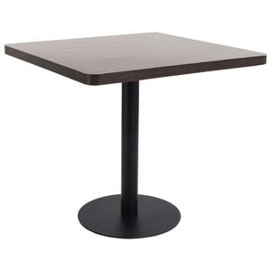 vidaXL Bistro Table Dark brown and black MDF Medium Simplistic