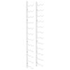 vidaXL Wall Mounted Wine Rack for 24 Bottles White Iron