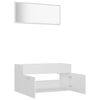 vidaXL Bathroom Furniture Set White Engineered wood Standard size