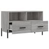 vidaXL TV Cabinet Grey Sonoma Engineered wood, iron Medium Storage