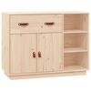 vidaXL Sideboard Brown Solid Pine Wood Medium Sideboard Rectangular