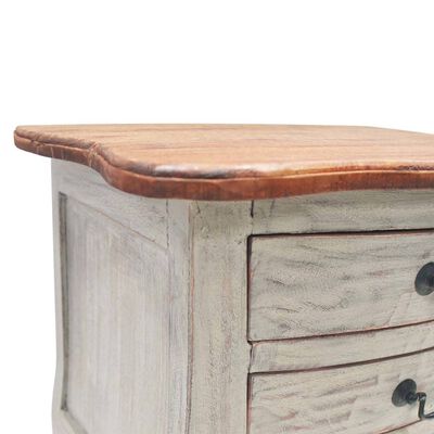 vidaXL Bedside Cabinet Solid Reclaimed Wood 18.9"x13.8"x25.2"