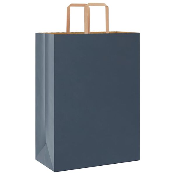 vidaXL Paper Bags 50 pcs with Handles Blue 32x17x44 cm