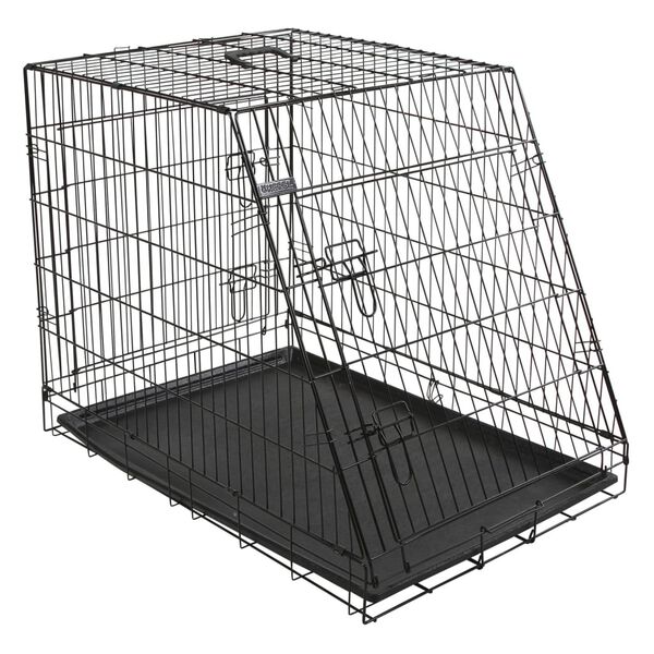 Kerbl Pet Crate Black Metal 42.1 x 29.1 x 33.5 in Collapsible