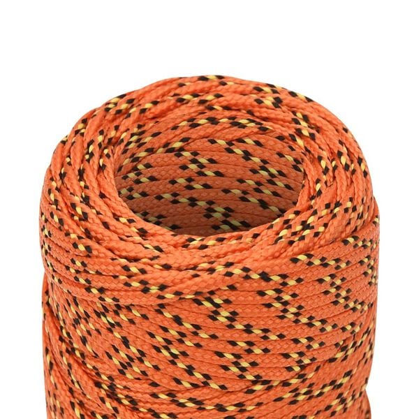 vidaXL Boat Rope Orange 0.08 " 1640.4 ' Polypropylene