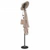 vidaXL Coat Stand Black Powder-coated iron, marble 69.3 in tall Durable