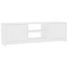 vidaXL TV Stand White 47.2"x11.8"x14.8" Engineered Wood