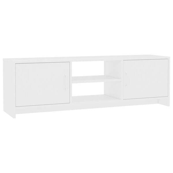 vidaXL TV Stand White 47.2"x11.8"x14.8" Engineered Wood
