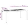 vidaXL Outdoor Tables natural and black 70.9" x 35.4" x 29.5