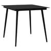 vidaXL Garden Dining Set Black