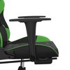 vidaXL Gaming Chair Black and Green