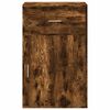 vidaXL Storage Cabinet Smoked Oak Engineered Wood Medium Storage Cabinet