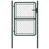 vidaXL Garden Gate Steel 39.4x49.2" Green
