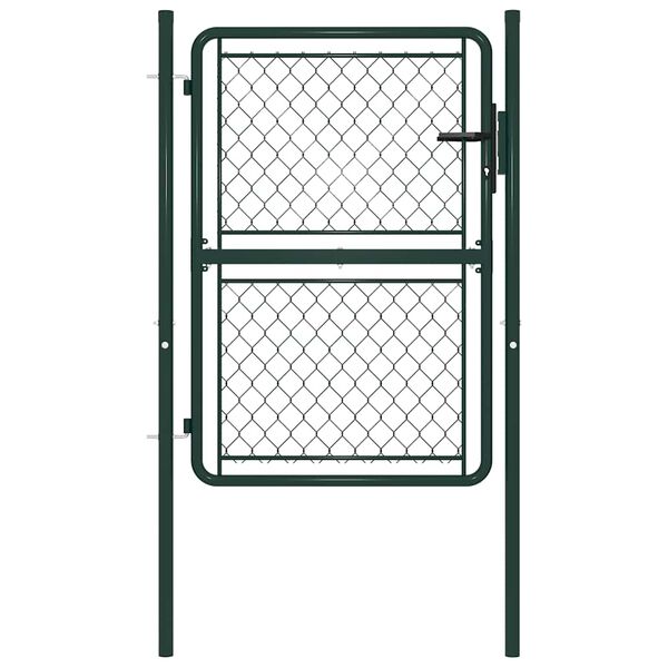 vidaXL Garden Gate Steel 39.4x49.2" Green