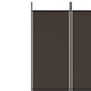 vidaXL 6-Panel Room Divider Brown 118.1"x86.6" Fabric