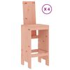 vidaXL Garden Bar Set Natural Wood Solid Douglas Wood Medium Footrest