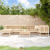 vidaXL Garden Lounge Set Beige Solid Pine Wood, Plywood Large Modular