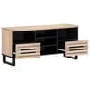 vidaXL TV Cabinet Bleached Wood Solid Mango Wood 39.4 x 13.4 x 18.1 in