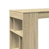 vidaXL Bar Table Sonoma Oak Engineered Wood Tall Bar Table Rectangular