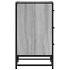 vidaXL Bedside Cabinet Grey Sonoma Engineered wood, metal