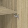 vidaXL Storage Cabinet Sonoma Oak 27.6"x16.7"x88.6" Engineered Wood