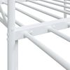 vidaXL Daybed With Trundle White Steel 35.4x74.8 in for mattress size