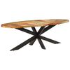 vidaXL Dining Table Varied colors from reclaimed wood Solid reclaimed wood