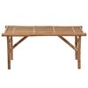 vidaXL Garden Bench Natural Bamboo Medium Foldable