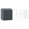 vidaXL Bird Cage Anthracite 244.49 x 81.89 x 97.24 in Galvanised Steel
