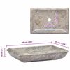 vidaXL Sink Gray 19.7"x13.8"x3.9" Marble