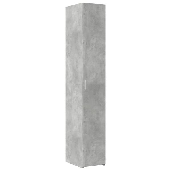vidaXL Highboard Concrete Gray 11.8"x16.7"x72.8" Engineered Wood