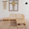 vidaXL Garden Lounge Set Natural Pine Solid Pine Wood 5 Piece Set