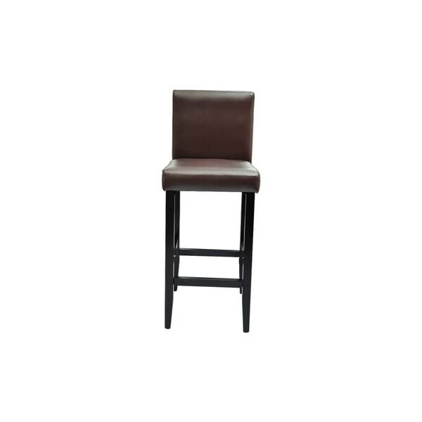 vidaXL Bar Stools 6 pcs Dark Brown Faux Leather