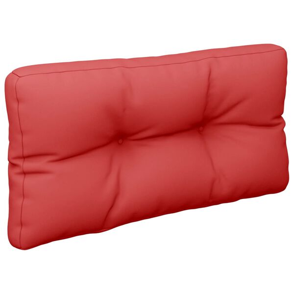 vidaXL Pallet Cushion Red 100% Polyester 27.6 x 15.7 x 4.7 in