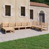 vidaXL Garden Lounge Set Natural Wood Solid Pinewood Large Durable