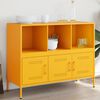 vidaXL Sideboard Mustard Yellow Cold-rolled Steel Standard