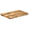 vidaXL Table Top Natural Mango Wood 19.7 x 15.7 x 1.0 in Durable