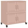 vidaXL Sideboard Pink Cold-rolled steel Standard Sideboard Rectangular