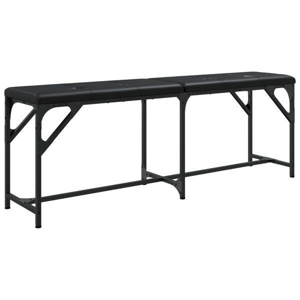 vidaXL Dining Bench Black
