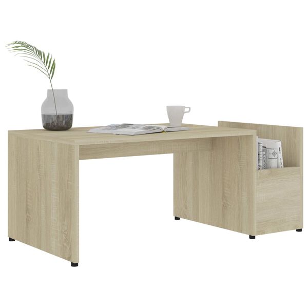 vidaXL Coffee Table Sonoma oak Engineered wood Medium Coffee Table