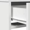 vidaXL Dressing Table White 19.69 x 16.14 x 55.12 in Engineered Wood