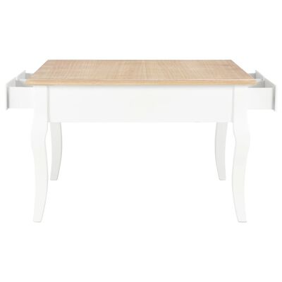 vidaXL Coffee Table White 31.5"x31.5"x19.7" Wood