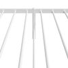 vidaXL Bed Frame White Steel Twin Bed Frame Rectangular Durable