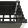 vidaXL Raised Bed Grey Wood-plastic composite, Steel, Aluminum