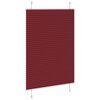 vidaXL Pleated Blind Bordeaux Red Polyester 37.4 x 39.4 in Pleated Blind