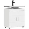 vidaXL Bathroom Cabinet Set TULUM White 23.62 x 13.39 x 24.80 in